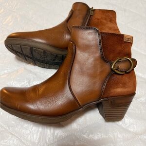 PIKOLINOS brown pure  Leather Ankle Boots